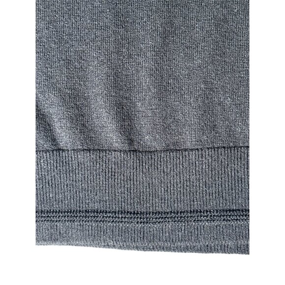 Ted Baker Mens Sweater Size 5 TALL XL Black Silk Cashmere Blend V Neck Long Slee - Picture 6 of 9